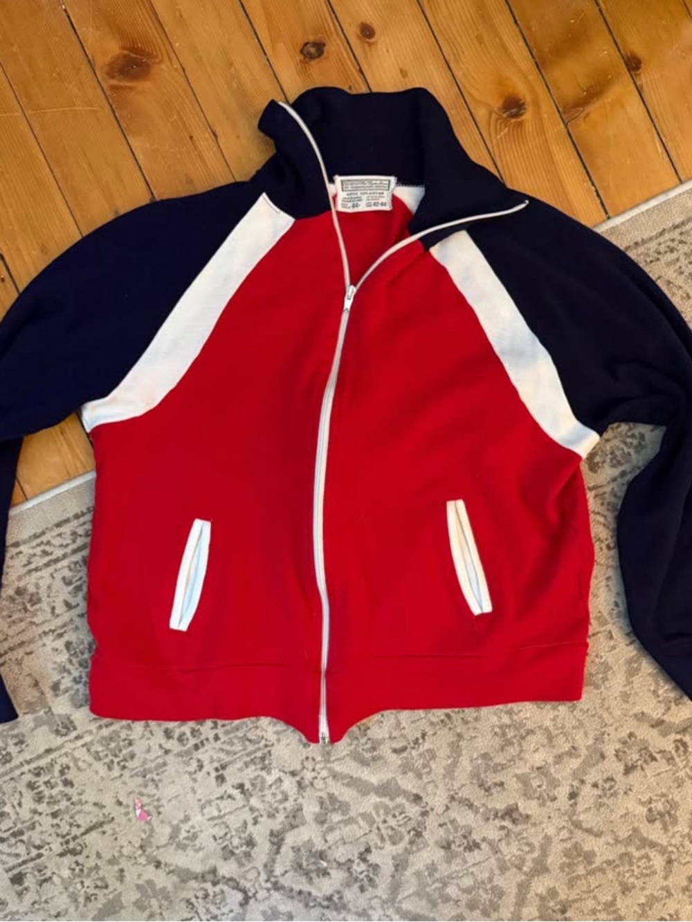 Vintage 80s Sears Zip Up Sweater - Small